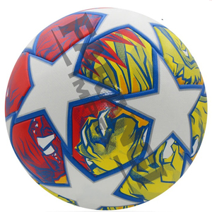 Balón de Fútbol Oficial Tamaño 5 y 4, de Primera Calidad, Sin Costuras, para Partidos de Equipo, Alta Retención de Aire, Diseño Blanco, Rojo y Dorado - Product Image 6