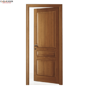 Puerta Interior Moderna de 30 x 80 Pulgadas con Panel Shaker, Revestimiento de PVC con Aspecto de Madera, Núcleo Sólido de MDF, para Casa, Oficina, Villa, Hotel - Product Image 1