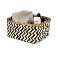 Panier de rangement en bambou tissé à la main, taille personnalisée, pour la cuisine, l'organisation de la maison, les aliments, la lessive, durable, écologique, multifonctionnel, en carton