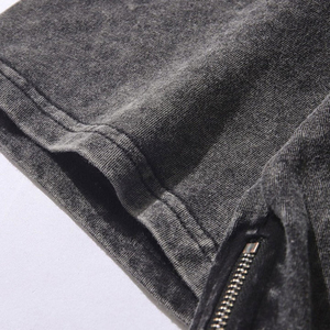 Men's Breathable Plus Size Ripped Loose Fit Oversized Vintage <b>Y2K</b> Streetwear Hip Hop Urban T-<b>Shirt</b> O Neck Baggy Stonewashed - Product Image 6