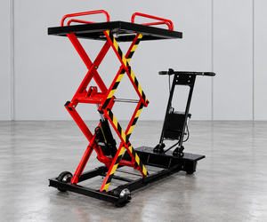 Plataforma Elevadora de Tijera Eléctrica Tayo ETC300, Capacidad de 3 Toneladas, Altura Máxima de Elevación >72.8 Pulgadas, Industrial, Rojo/Negro - Product Image 1