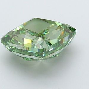 Diamant de laboratoire CVD vert vif fantaisie modifié taille coussin carré de 5,01 carats, clarté VS1, excellente taille, pierre précieuse de luxe pour bijoux - Product Image 5