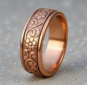 Healing High Quality <b>Spinner</b> <b>Ring</b> Handmade Fashion Pure Copper Meditation <b>Spinner</b> <b>Rings</b> Wedding Gift - Product Image 5