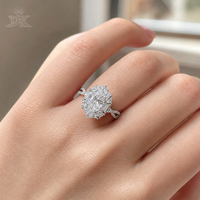 DK 1,9 Karat Ovaler Schliff VVS Labor-Diamantring 18K Gold IGI-Zertifiziert für Hochzeiten und Geschenke Direkt vom Hersteller Schlichtheit & Luxus