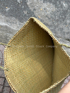 Grand Sac Kete Tressé en Jonc de Mer, Sac Kete Maori Tressé, Sac Fourre-tout Durable, Sac en Lin Tressé à la Main, Petite Taille, Directement de l'Usine au Vietnam - Product Image 4