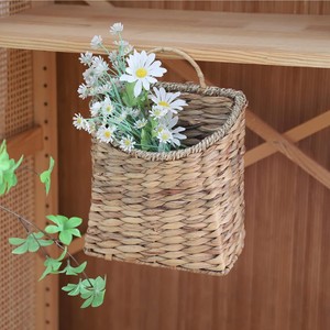 Cesta Colgante de Jacinto de Agua para Pared, Cesta Tejida Multiusos para Puerta Principal, Hogar, Jardín, Despensa, Decoración Rústica de Granja - Product Image 4