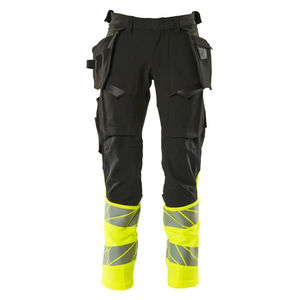 Pantalones de Trabajo de Alta Visibilidad Reflectantes Grises para Hombre RICSA INTERNATIONAL, con Bolsillos para Herramientas, Certificación CE, Resistentes a la Abrasión, de Poliéster - Product Image 1