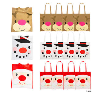 Top Quality Customized <b>Christmas</b> tote Bag Custom Silk Item Style Pattern Letter Promotion <b>China</b> - Product Image 4