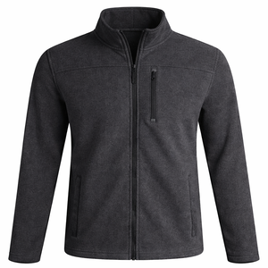 <b>Men</b>’s Outdoor Fleece <b>Jacket</b> Warm Lightweight Stand Collar Design <b>Men</b>’s <b>Thermal</b> Fleece <b>Jacket</b> Softshell Full Zip Winter Wear - Product Image 2