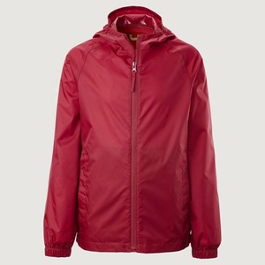 แจ็กเก็ตกันฝนสำหรับเด็กปกเสื้อมีฮู้ดและซิปปรับแต่งได้ - Product Image 4