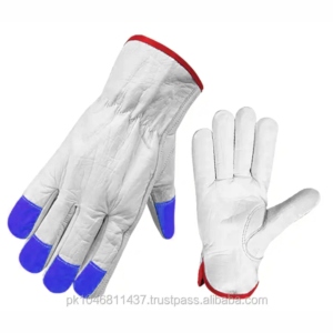 High Performance Premium Quality Cowhide Grain Leather Anti-Slip Safety <b>Gloves</b> for Industrial Driving General Purpose - Product Image 1