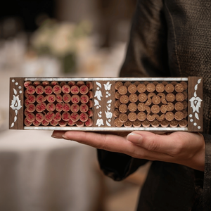 Resin <b>Mop</b> Handmade Serving Tray | Decorative Food Serving Tray | Rectangular Tray with Cutout <b>Handles</b> | Coffee Table Decor Tray - Product Image 3