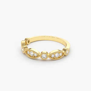 Anillo de Compromiso de Lujo Estilo Vintage con Moissanita, Plata de Ley 925, Chapado en Oro de 14k, Joyería Perfecta para Fiestas - Product Image 2