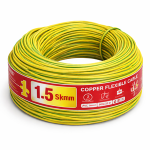 Fil de cuivre flexible monoconducteur de 1,5 mm² isolé en PVC - Product Image 1