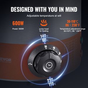 Dispenser Elettrico Commerciale per Formaggio 2.3 Qt in Acciaio Inossidabile, Scaldafonduta Caldo 86-230 Fahrenheit, Attrezzatura per Mantenimento Calore - Product Image 3