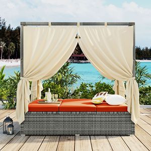 Lettino Prendisole Regolabile ad Alto Comfort con Tenda Disponibile in 3 Colori - Product Image 2