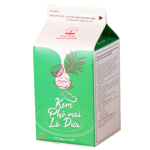 Crema No Láctea para Bebidas, Envío Directo de Fábrica, Venta al Por Mayor, OEM/ODM, HALAL, Crema de Queso Pandan para Postres, Café y Té con Leche, 500G - Product Image 1