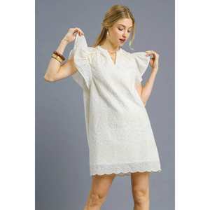 Umgee Mini robe avec ourlet festonné brodé Variante remplie à la main - Product Image 4