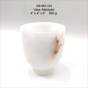 Vase à fleurs artisanal de luxe en albâtre impérial, élégant pour la maison, le jardin et les mariages, pièce de designer écologique, prix de gros en vrac - Product Image 3