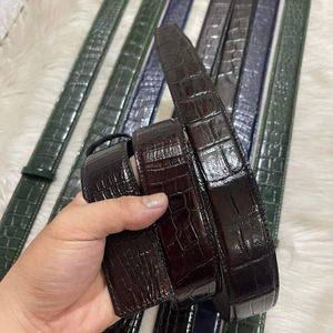 Cinturones de Cuero Genuino para Hombre, Venta Caliente, MOQ Bajo, Compraventa Directa de Fábrica, OEM ODM, Cinturón de Cuero Personalizado con Logotipo - Product Image 3