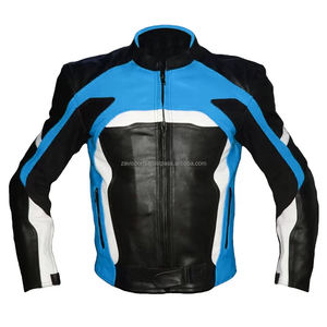Vestes d'hiver en cuir véritable sur mesure pour moto OEM 100% originales Veste en cuir pour moto pour homme Vêtements de course automobile et de vélo - Product Image 5