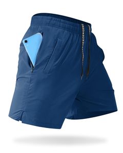 Shorts de sport personnalisés pour hommes, en toile, pour la course et la plage, doux, respirants, tendance, décontractés, avec cordon de serrage, mi-longs - Product Image 3