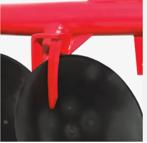 Ashok <b>Metal</b> Red Agriculture Mounted <b>Disc</b> Plough Farm Machine with Engine Mild Steel Construction High Productivity 450kg - Product Image 2