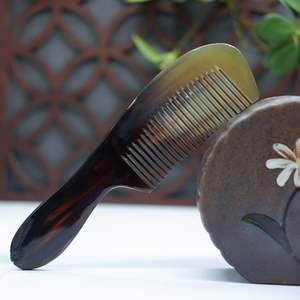 Peines de cuerno de búfalo hechos a mano, accesorios para el cabello - Product Image 4