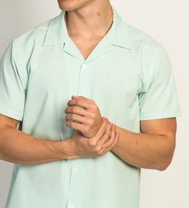 Camisa de Manga Corta para Hombre, Personalizada con Logotipo y Talla, Exclusiva para Vacaciones de Verano en la Playa, Venta al Por Mayor OEM - Product Image 4