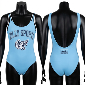 Maillot de bain femme en nylon et élasthanne GSM, ensemble violet avec logo thermocollé en strass, haut court zippé à l'avant et bas taille haute - Product Image 2