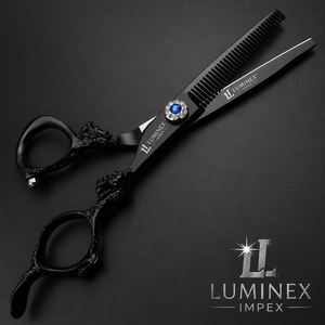 NYBL-55 5.5inch Straight <b>Left</b>-<b>handed</b> <b>Scissors</b> JAPAN 440C Sharp 58-59HRC Hardness Stainless Steel Handle Barber Shears Hair 28 - Product Image 6