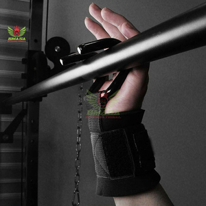 Crochets de musculation unisexes en métal robuste, personnalisables, antidérapants, avec rembourrage confortable en néoprène pour une sécurité accrue - Product Image 5