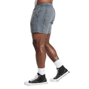 Summer Edge Hombres Vintage Bleach 100% Algodón Peso pesado French Terry Sweat Shorts Raw Hem Ácido Lavado Patrón sólido Servicio OEM - Product Image 4