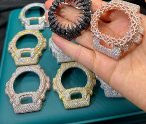 DW6900 Compatible Custom Watch Iced Out Bezel Steel <b>Case</b> High Quality Build Custom DW6900 Style Mod Watch - Product Image 3