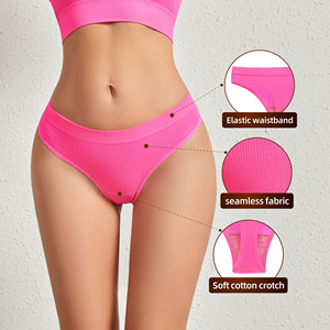 กางเกงในทีแบ็คผู้หญิงสีพื้นเอวต่ำเซ็กซี่ไร้รอยต่อ ยืดหยุ่น ใส่สบาย รุ่นใหม่ขายดีปี 2026 - Product Image 3