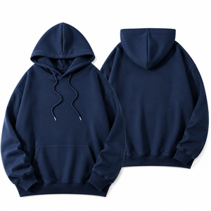 <b>Men's</b> Regular Fit Hooded Fleece Sweatshirt Solid <b>Burgundy</b> Knitted Digital Printing Casual Autumn Front Pocket Drawstring Closure - Product Image 5