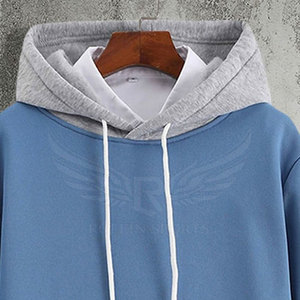 Hoodies surdimensionnés confortables en stock, respirants, nouveau style, en coton mélangé, sur mesure. - Product Image 4