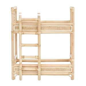 Lit superposé en rotin écologique pour poupées américaines et lits pour poupées Reborn, lit de poupée vintage pour jouets de taille moyenne, meubles pour enfants en gros - Product Image 2