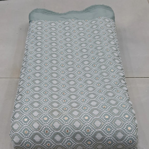Tissu brodé SQ, tissu brodé perlé, tissu brodé en maille, tissu pour abaya, tissu fantaisie, fabrication de vêtements, commerce de gros - Product Image 3
