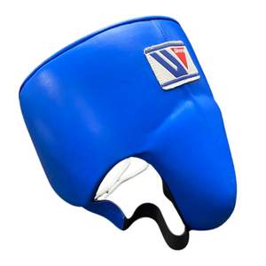 Ensemble de gants de boxe Pro Winning bleus personnalisables, gants de boxe à lacets en cuir véritable, gants d'entraînement pour le kick-boxing. - Product Image 6