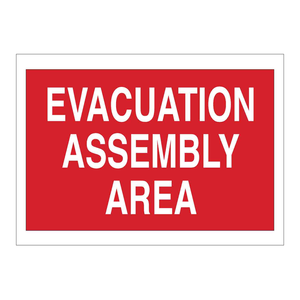 Señalización de Área de Evacuación Brady - Tablero de Advertencia Reflectante de PVC para Sitios de Emergencia en Interiores y Exteriores - Product Image 3