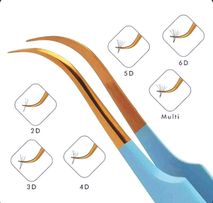 แหนบต่อขนตาแบบมืออาชีพปลายต่อขนตาทำจากโรงงานเพื่อการยึดขนตาที่สมบูรณ์แบบ - Product Image 3