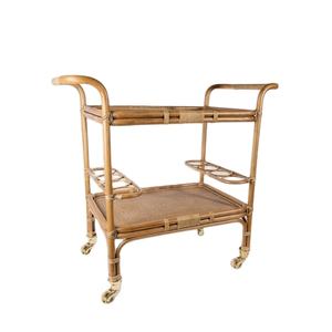 Carrito de Bar de Ratán Ecológico Hecho a Mano, Carro con Marco Abierto, Muebles al por Mayor para Restaurante, Bar, Hotel, Comprador de Grandes Cantidades - Product Image 1