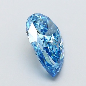 Diamant de laboratoire en forme de poire de 2,26 carats, couleur bleu vif fantaisie, clarté VVS2, polissage excellent, pierre précieuse de luxe haut de gamme - Product Image 4