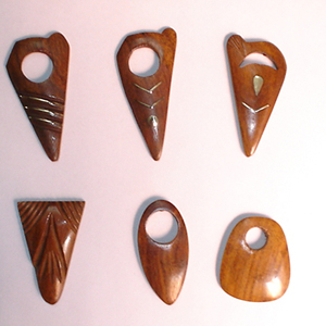 Pendentif en bois pour bijoux artisanaux, pendentif vierge en bois pour gravure, fournitures d'artisanat, pendentif en bois en gros, pendentif perle en bois - Product Image 6