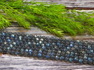 Perles lisses en labradorite arc-en-ciel naturelle bleue de haute qualité pour la fabrication de bijoux, vente en gros, bracelets et colliers - Product Image 3