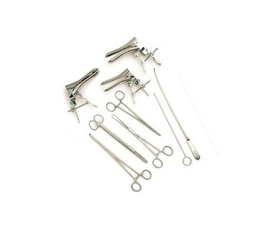 Kit d'insertion de DIU, ensemble d'instruments chirurgicaux gynécologiques pour l'insertion, le placement et l'examen professionnel des dispositifs intra-utérins - Product Image 3