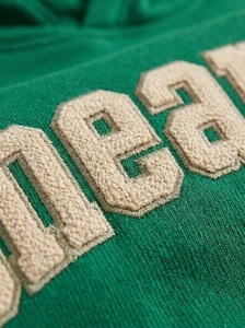 Ensemble survêtement homme vert oversize avec sweat à capuche et pantalon de jogging en coton épais, style streetwear, personnalisable avec marque privée - Product Image 6