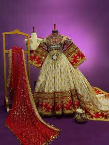 Robe afghane Kuchi de luxe pour femme, col montant, manches longues, brodée, robe de bal longue, rouge et or, tissée, tenue de soirée décontractée - Product Image 5