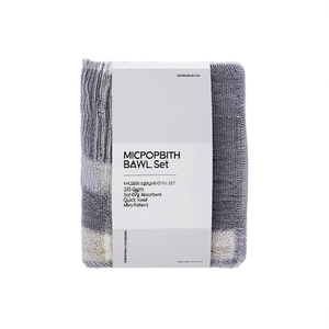 Microfiber <b>Bath</b> <b>Towel</b> <b>Set</b> 250 Gms 30X60 Inch 215 GSM Soft Absorbent Quick Dry <b>Towel</b> Micro Check Pattern - Product Image 2